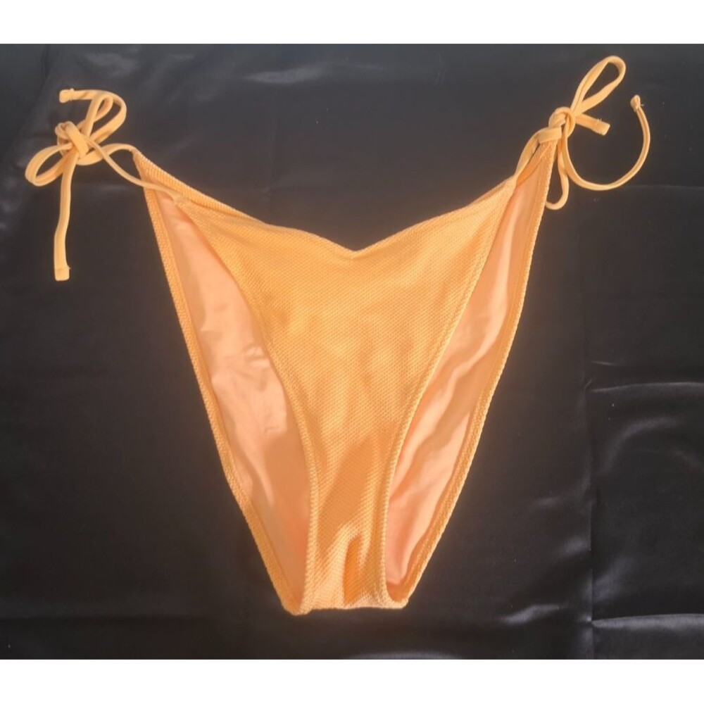 Aerie Cheekiest Orange String Swim Bathing Suit Bottom Size XL New